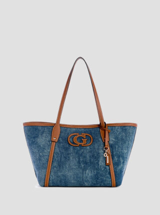 Blue denim sebina tote bag