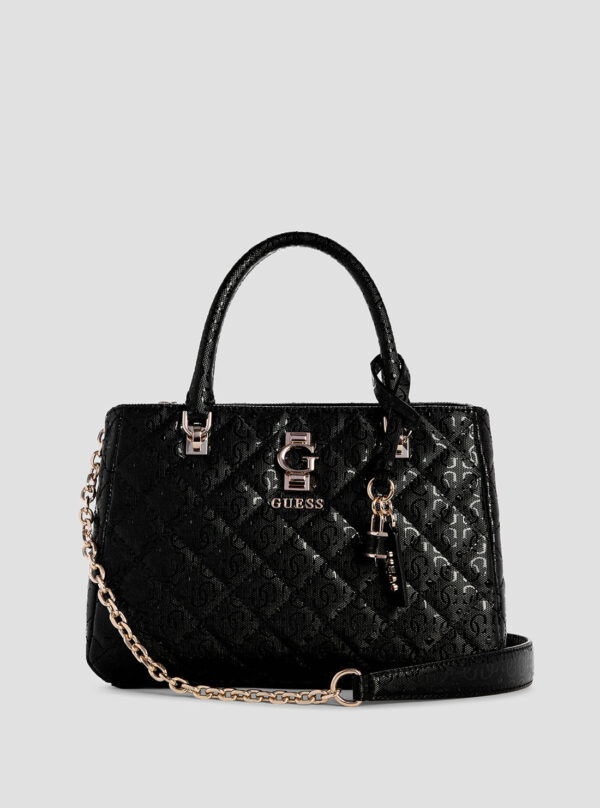 Black bessey luxury satchel bag