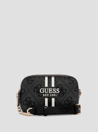 Black logo noelle camera bag