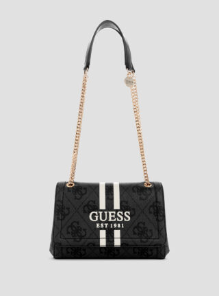 Black logo noelle crossbody bag