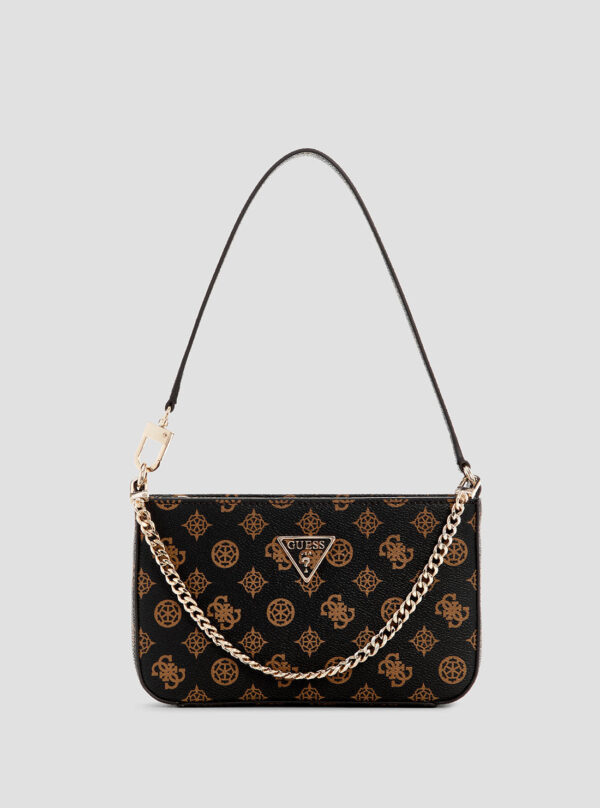 Brown logo noelle mini shoulder bag