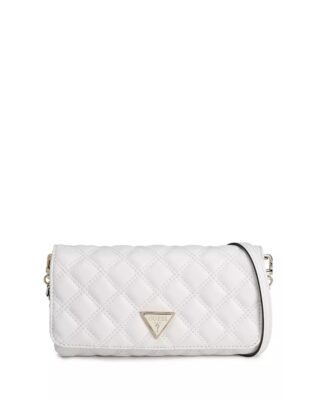 White giully crossbody organiser bag