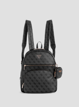 Black logo power play large backpack