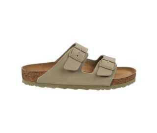 Birkenstock Unisex Arizona Birko-Flor Regular Fit Sandals Faded Khaki