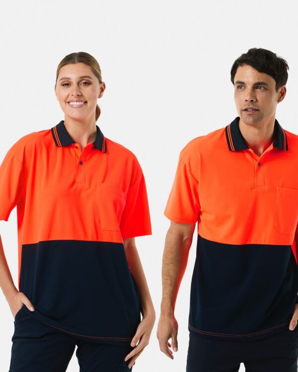 Workwear Hi-Visibility Short Sleeve Polo Shirt - Image 2