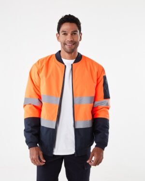 Hi-Visibility Reflective Padded Bomber Jacket