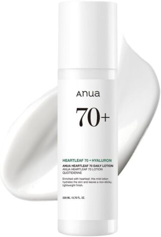 ANUA Heartleaf 70 Daily Relief Lotion 6.76 Ounce, Moisturizing Enhancing Skin Barrier Mild Lotion
