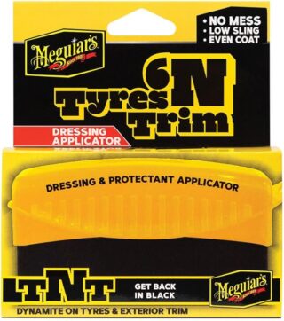 Meguiar's Tyres 'N Trim Dressing and Protectant Applicator - Featuring Soft, Tight-Cell Foam to Spread Your Favourite Meguiar?s Tyre Shine, Exterior Dressing, or Protectant Smoothly and Evenly