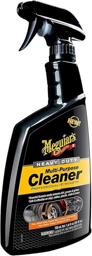 Meguiar's Heavy Duty Multi-Purpose Cleaner, 710 ml | Quickly Removes Dirt, Grease & Grime | Safe for Vinyl, Plastic, Fabric, Carpet, Upholstery & Rubber