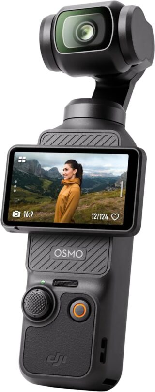 DJI Osmo Pocket 3, Vlogging Camera with 1'' CMOS and 4K/120fps Video, 3-Axis Stabilization, Fast Focusing, Face/Object Tracking, 2" Rotatable Touchscreen, Digital Camera for Photography, YouTube