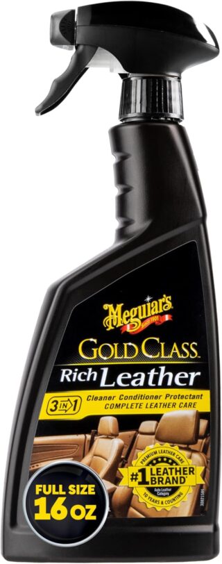 Meguiar's Gold Class Rich Leather 3-In-1 Leather Treatment, 450 ml