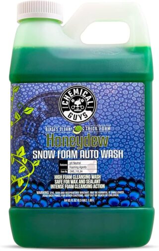 Chemical Guys Honeydew Snow Foam Car Wash Soap (Works with Foam Cannons, Foam Guns or Bucket Washes) Safe for Cars, Trucks, Motorcycles, RVs & More, 1.89 l, Honeydew Scent