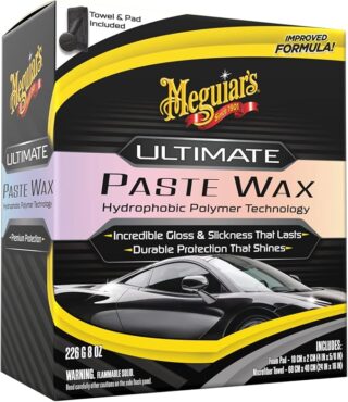Meguiar's G210608EU Ultimate Paste Wax 227g, Incredible Gloss & Slickness That Lasts