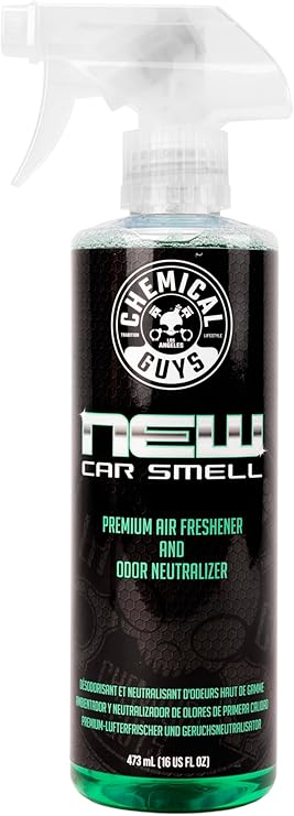 Chemical Guys New Car Smell Premium Air Freshener and Odor Eliminator, Long-Lasting Scent, Great for Cars, Trucks, SUVs, RVs & More, 473 ml