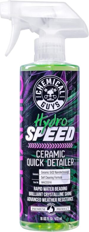 Chemical Guys HydroSpeed Ceramic Quick Detailer, Safe for Cars, Trucks, SUVs, Motorcycles, RVs & More, 473 ml