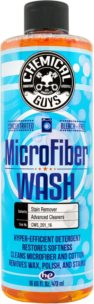 Chemical Guys Microfiber Cleaning Cloth & Car Wash Towel Concentrated Cleaning Detergent, 473 ml, Orange Scent