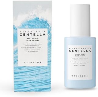 SKIN1004 Hyalu-CICA Blue Serum 1.69 fl.oz, 50ml, 5 Layer Hyaluronic Acid Cica Niacinamide, Hydrating and Refreshing Multi-Care Solutions