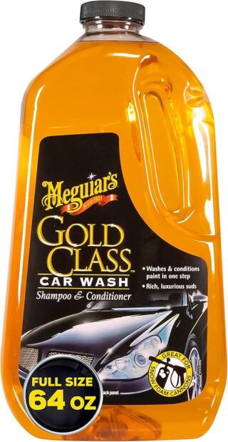Meguiar's Gold Class Car Wash Shampoo and Conditioner, Large, 64 oz