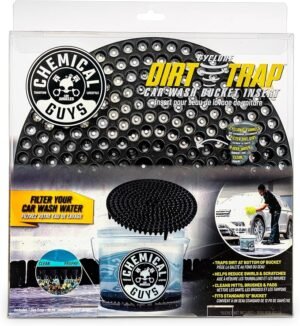 Chemical Guys Cyclone Dirt Trap Car Wash Bucket Insert Car Wash Filter Removes Dirt and Debris While You Wash (Black)