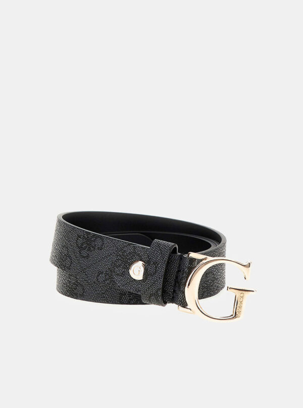 Black logo emera adjustable belt