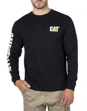 CAT Trademark Banner L/S Tee