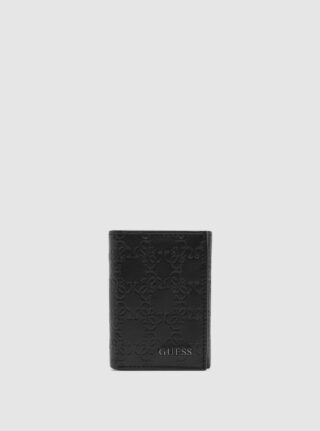Black gandy trifold wallet