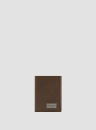 Brown angels trifold wallet