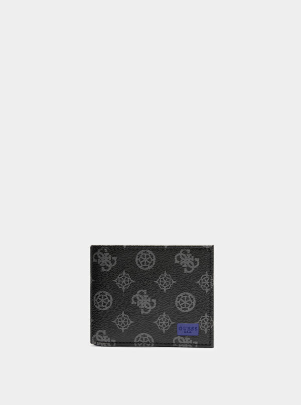 Black logo slimfold wallet