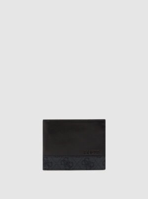 Black fabio passcase wallet