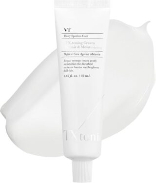 VT COSMETICS TX Toning Face Cream, Hydrating Moisturizer with Tranexamic Acid, Niacinamide & Glutathione, Skin?s Barrier Repair, Moisturizing, Dark Spots, Sensitive Skin Care, Korean Skincare