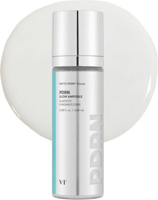 VT COSMETICS PDRN Glow Ampoule, PDRN Facial Mist, Deep Hydration Spray Serum, Vegan Skin Care, Light-weight Face Moisturizer, Fragrance-Free, Korean Skin Care (3.38 fl oz / 100 ml)