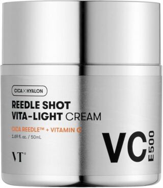 VT COSMETICS Reedle Shot Vita-Light Cream | Vitamin C Cream with Vitamin B & E, Face Moisturizer For Glowing & Radiant Skin, Boosting Anti-Oxidant Cream For Dry & Sensitive Skin 50ml