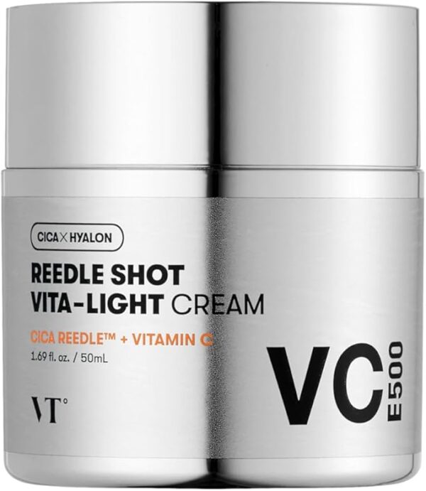 VT COSMETICS Reedle Shot Vita-Light Cream | Vitamin C Cream with Vitamin B & E, Face Moisturizer For Glowing & Radiant Skin, Boosting Anti-Oxidant Cream For Dry & Sensitive Skin 50ml