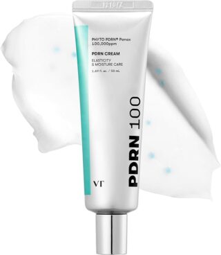 VT COSMETICS PDRN Cream 100, Nourishing & Restorative Moisturizer with 100,000 ppm Vegan PDRN, Lightweight Hydrating Cream for Glowy Glass Skin, Korean Skincare