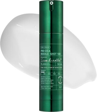 VT COSMETICS Pro Cica Reedle Shot 100, Centella Asiatica Microneedling Serum, Cica Exosome, Soothing, Hyaluronic Acid, Soft Skin, Glass Skin, Korean Skin Booster 1.69 Fl Oz.(50ml) (100,300,700) (100)