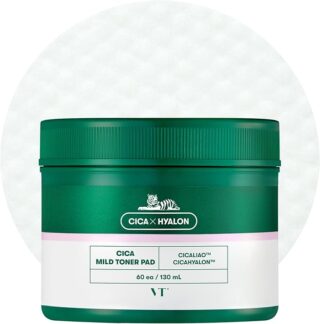 VT COSMETICS Cica Mild Toner Pad (60 Pads)