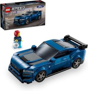 LEGO? Speed Champions Ford Mustang Dark Horse Sports Car 76920 Toy Vehicle, Buildable Model Set for Kids, Playable Display Toy Set for Boys and Girls Aged 9 Years Old and Over