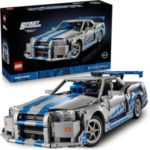 LEGO? Technic? 2 Fast 2 Furious Nissan Skyline GT-R (R34) Car 42210 Model Kit, Vehicle Building Set, Creative Toy Set for Men, Women or Any Adult Fan