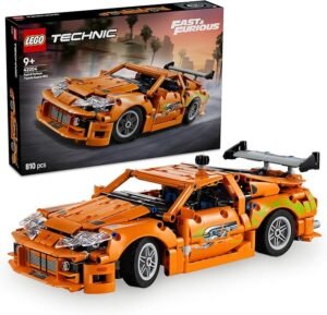 LEGO Technic Fast and Furious Toyota Supra MK4 Car Toy for 9+ Year Old Boys & Girls, Kids Toy Vehicle with 6 Cylinder Engine, Collectible Film Merchandise and Model Building Kit for Movie Fans 42204