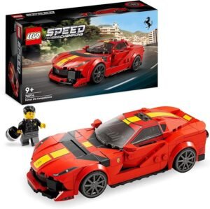 LEGO? Speed Champions Ferrari 812 Competizione 76914 Sports Car; Collectible Model Kit; Building Toy Set for Vehicle Fans and Kids Aged 9+; Includes Racing Car Driver Minifigure