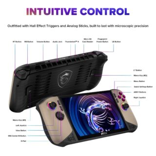MSI Claw 8 AI+ 8" FHD Touchscreen 120Hz Gaming Handheld - Core Ultra 7 (1TB SSD) & A2VM Super Pack