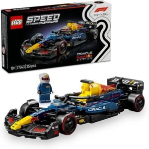 LEGO Speed Champions Oracle Red Bull Racing RB20 F1 Race Car Model Kit for Adults, Building Set with Collectible Formula 1 Driver Minifigure, Home or Office Decor for Motorsport Racing Fans 77243