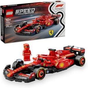 LEGO Speed Champions Ferrari SF-24 F1 Race Car for 10+ Year Old Boys & Girls, Kids Toy Model Building Set with Collectible Formula 1 Driver Minifigure, Home or Office Decor for Racing Fans 77242