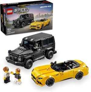 LEGO Speed Champions Mercedes-AMG G 63 & Mercedes-AMG SL 63 Set, Collectible Kids' Car Toys for 10 Plus Year Old Boys & Girls, Race Car Model Building Kit with 2 Driver Minifigures 76924