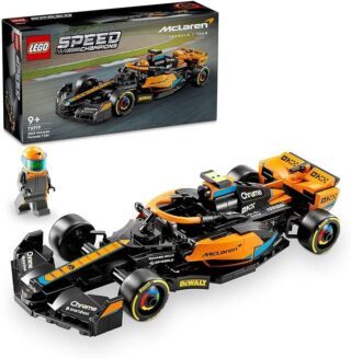 LEGO Speed Champions 2023 McLaren Formula 1 Race Car Toy for 9 Plus Year Old Boys & Girls, Kids Toy Vehicle Set, Model Building Kit, F1 Merchandise Desk Decor 76919