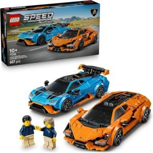 LEGO? Speed Champions Lamborghini Revuelto & Hurac?n STO 77238 Toy Car Building Set and Model Kit, Vehicle Playset for Kids with 2 Driver Minifigures, Creative Toy for Boys and Girls