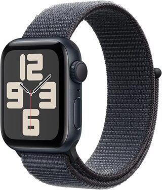 Apple Watch SE [GPS 40mm] Midnight Aluminium Case with Ink Sport Loop
