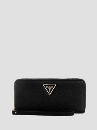Black laurel large wallet