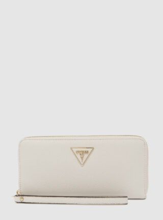 White laurel large wallet