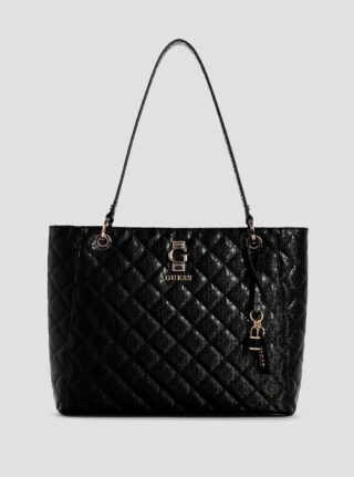Black bessey noel tote bag